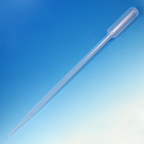 Globe Scientific Transfer Pipet, 15mL, Graduated to 5mL, Extra Long, 215mm (8.5 Inches Long), 250/Box Transfer pipettes; liquid transfer; plastic pipettes; transfer pipet